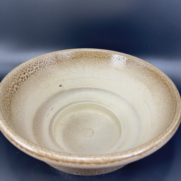 Vintage Vetter W Germany Stoneware Pottery Planter Dish Bowl Container Tan Brown - Picture 14 of 16